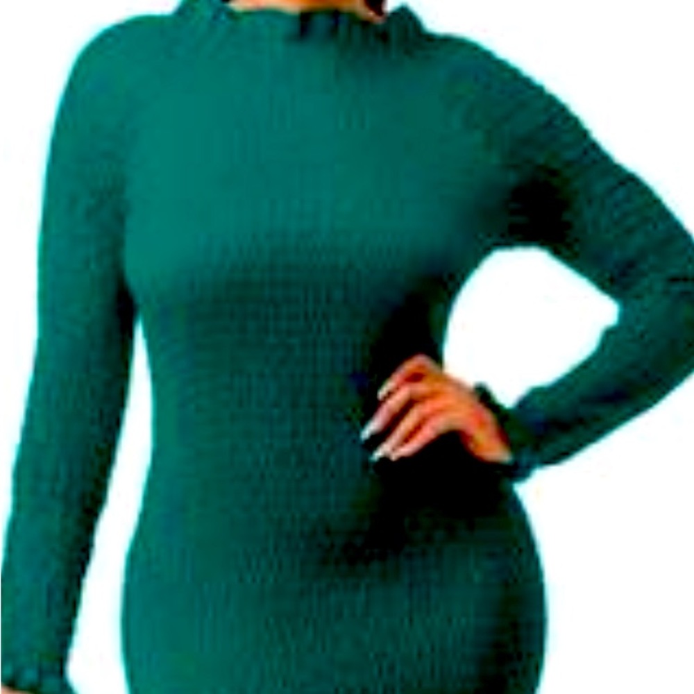 Emerald green maxi dress